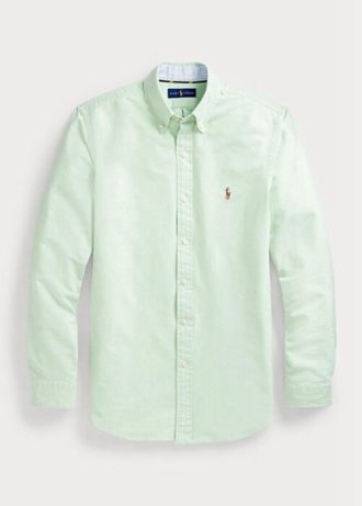 Green Men’s Ralph Lauren Slim Fit Oxford  Shirts