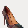 Green / Red Women’s Ralph Lauren Celia Plaid Wool Heels Green / Red Women’s Ralph Lauren Celia Plaid Wool Heels