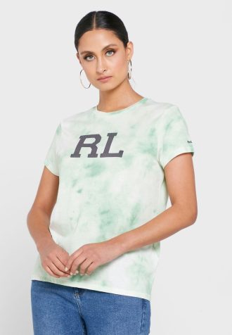 Green Women’s Ralph Lauren Crew Neck Graphic T Shirts