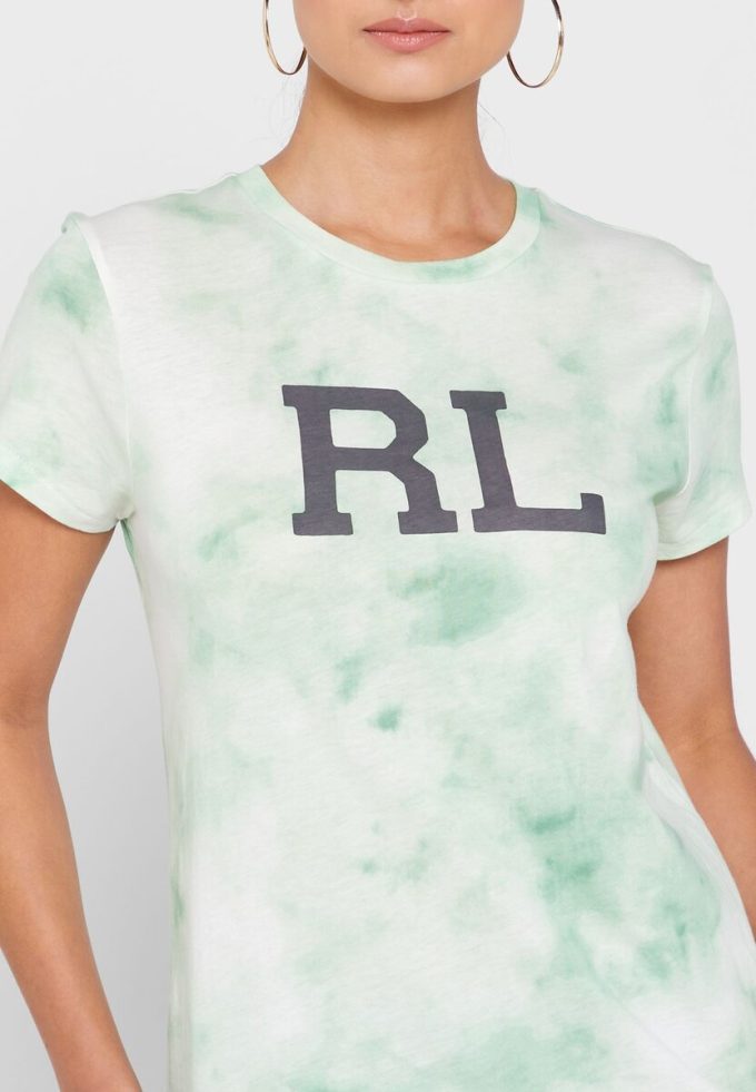 Green Women’s Ralph Lauren Crew Neck Graphic T Shirts