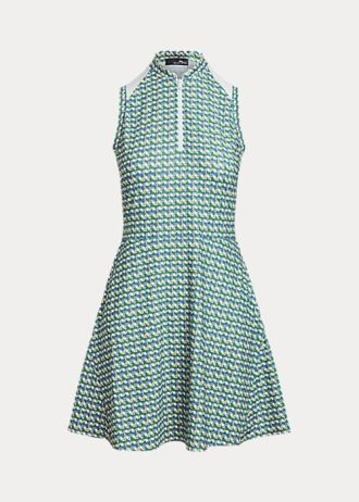 Green Women’s Ralph Lauren Graphic Paneled Jersey Dress