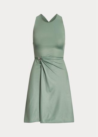 Green Women’s Ralph Lauren Haddington Jersey Sleeveless Day Dress