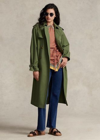 Green Women’s Ralph Lauren Poplin   Coats