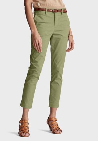 Green Women’s Ralph Lauren Straight Cropped Pants