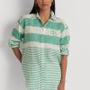 Green Women’s Ralph Lauren Striped Oversize Linen Shirts