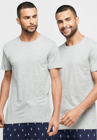 Grey Men’s Ralph Lauren 3 Pack Assorted Crew Neck T Shirts