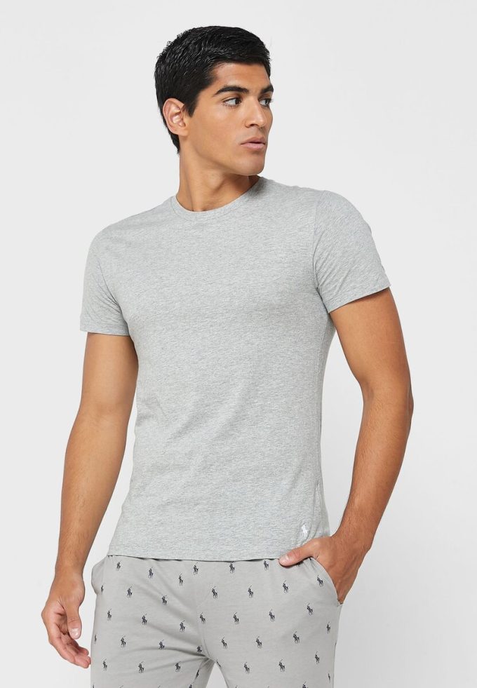Grey Men’s Ralph Lauren 3 Pack Assorted Crew Neck T Shirts