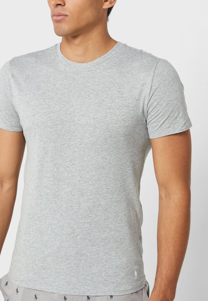 Grey Men’s Ralph Lauren 3 Pack Assorted Crew Neck T Shirts