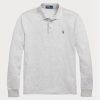 Grey Men’s Ralph Lauren Custom Slim Fit Birdseye Polo Shirts Grey Men’s Ralph Lauren Custom Slim Fit Birdseye Polo Shirts