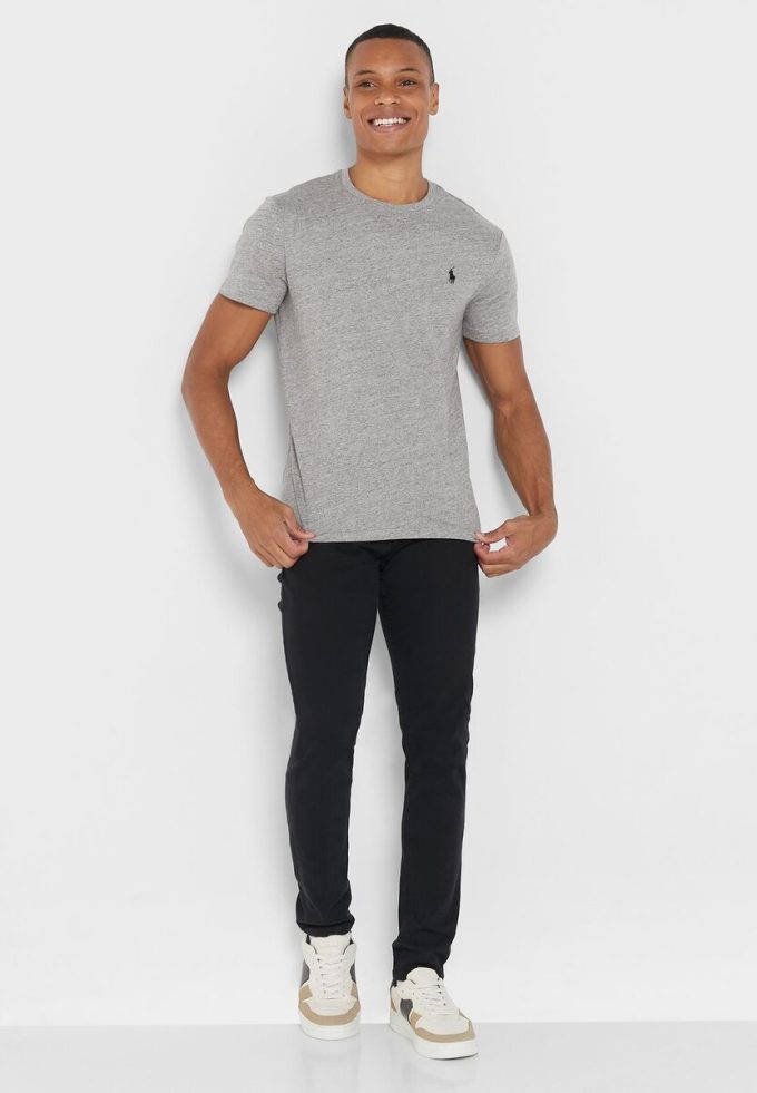 Grey Men’s Ralph Lauren Essential Crew Neck T Shirts