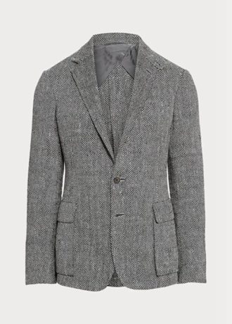 Grey Men’s Ralph Lauren Kent Handmade Herringbone Sport Blazers