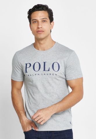 Grey Men’s Ralph Lauren Logo Crew Neck T Shirts
