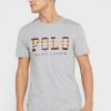 Grey Men’s Ralph Lauren Logo Crew Neck T Shirts