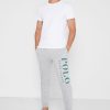 Grey Men’s Ralph Lauren Logo Cuffed Sweatpants Grey Men’s Ralph Lauren Logo Cuffed Sweatpants