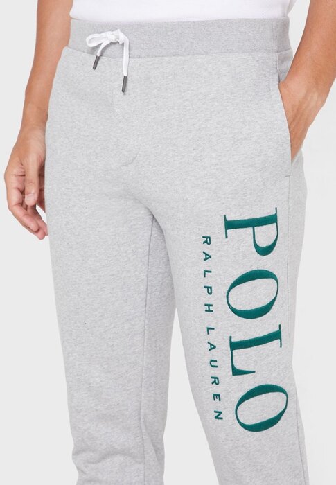 Grey Men’s Ralph Lauren Logo Cuffed Sweatpants Grey Men’s Ralph Lauren Logo Cuffed Sweatpants
