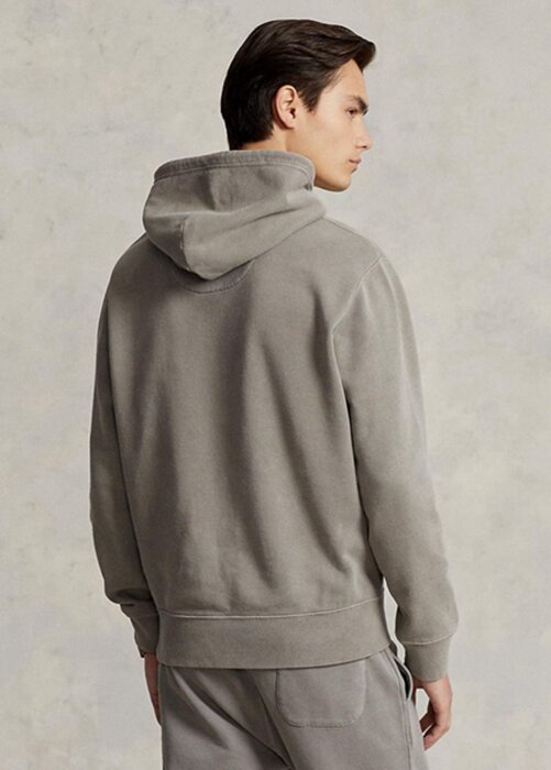 Grey Men’s Ralph Lauren Organic Cotton Fleece Hoodie Grey Men’s Ralph Lauren Organic Cotton Fleece Hoodie