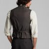 Grey Men’s Ralph Lauren Plaid Silk-linen Waistcoat Blazers Grey Men’s Ralph Lauren Plaid Silk-linen Waistcoat Blazers