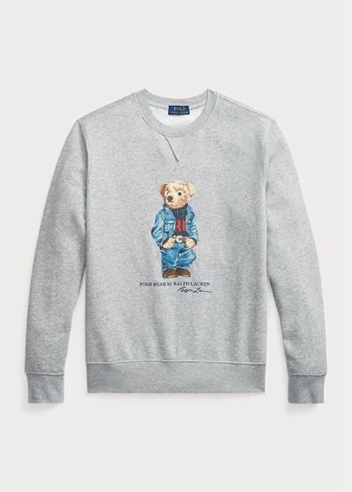 Grey Men’s Ralph Lauren Polo Bear Fleece Sweatshirt Grey Men’s Ralph Lauren Polo Bear Fleece Sweatshirt