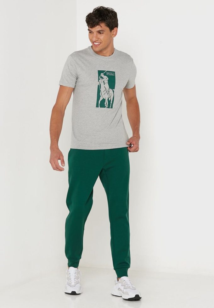 Grey Men’s Ralph Lauren Printed Crew Neck T Shirts