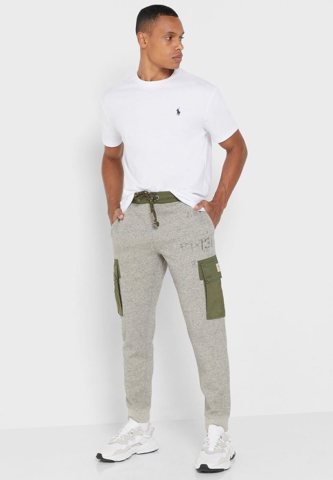 Grey Men’s Ralph Lauren Printed Sweatpants Grey Men’s Ralph Lauren Printed Sweatpants
