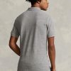 Grey Men’s Ralph Lauren Slim Fit Mesh  Polo Shirts