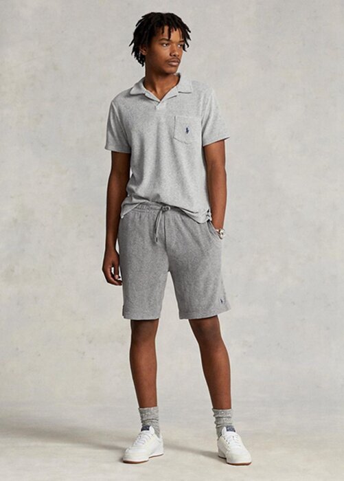 Grey Men’s Ralph Lauren Terry Drawstring Shorts Grey Men’s Ralph Lauren Terry Drawstring Shorts