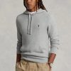 Grey Men’s Ralph Lauren Textured Cotton Hooded Jumper  Sweaters