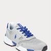 Grey / Royal Men’s Ralph Lauren Jogger Suede & Mesh Sneakers Grey / Royal Men’s Ralph Lauren Jogger Suede & Mesh Sneakers
