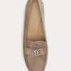 Grey Women’s Ralph Lauren Barnsbury Suede Loafers