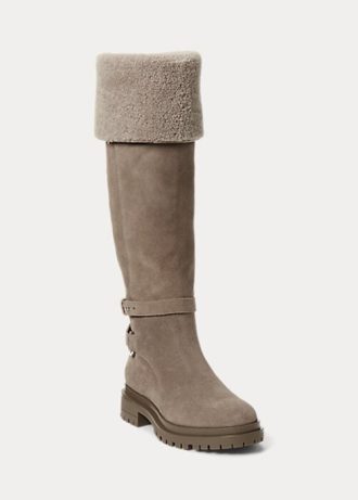 Grey Women’s Ralph Lauren Cristine Suede Boots Grey Women’s Ralph Lauren Cristine Suede Boots