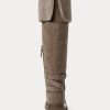 Grey Women’s Ralph Lauren Cristine Suede Boots
