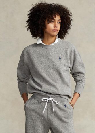Grey Women’s Ralph Lauren Fleece Pullover Sweatshirts