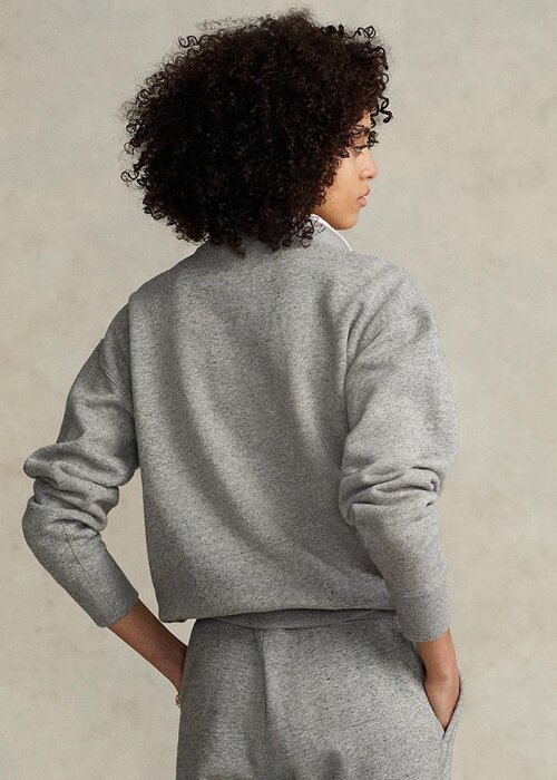 Grey Women’s Ralph Lauren Fleece Pullover Sweatshirts Grey Women’s Ralph Lauren Fleece Pullover Sweatshirts