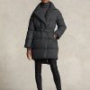 Grey Women’s Ralph Lauren Quilted Double-Breasted Down Coats