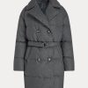 Grey Women’s Ralph Lauren Quilted Double-Breasted Down Coats