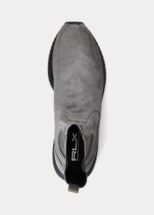 Grey Women’s Ralph Lauren Slip-On Suede Sock Sneakers Grey Women’s Ralph Lauren Slip-On Suede Sock Sneakers