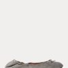 Grey Women’s Ralph Lauren The Suede Pony Ballet Flat Shoes Grey Women’s Ralph Lauren The Suede Pony Ballet Flat Shoes