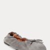 Grey Women’s Ralph Lauren The Suede Pony Ballet Flat Shoes Grey Women’s Ralph Lauren The Suede Pony Ballet Flat Shoes