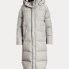 Grey Women’s Ralph Lauren Water-Resistant Down Hooded Coats