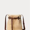 Honey/Cream Women’s Ralph Lauren Shearling Mini Bellport Bucket Bags