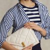 Ivory Women’s Ralph Lauren Polo ID Quilted Leather Envelope Crossbody Bags Ivory Women’s Ralph Lauren Polo ID Quilted Leather Envelope Crossbody Bags