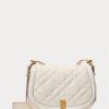 Ivory Women’s Ralph Lauren Polo ID Quilted Leather Saddle Bags