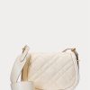 Ivory Women’s Ralph Lauren Polo ID Quilted Leather Saddle Bags