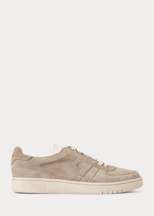 Khaki Men’s Ralph Lauren Court Suede Low-Top Sneakers Khaki Men’s Ralph Lauren Court Suede Low-Top Sneakers
