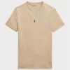 Khaki Men’s Ralph Lauren Custom Slim Fit Crewneck T Shirts Khaki Men’s Ralph Lauren Custom Slim Fit Crewneck T Shirts