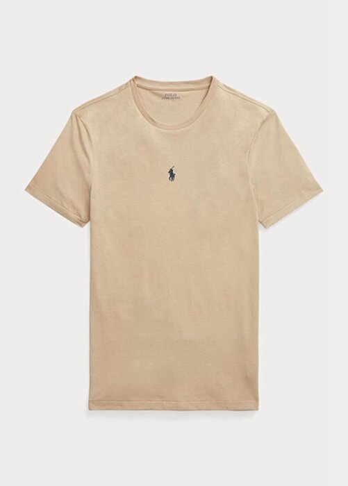 Khaki Men’s Ralph Lauren Custom Slim Fit Crewneck T Shirts Khaki Men’s Ralph Lauren Custom Slim Fit Crewneck T Shirts