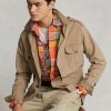Khaki Men’s Ralph Lauren Dobby Utility Overshirt Jackets Khaki Men’s Ralph Lauren Dobby Utility Overshirt Jackets