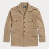 Khaki Men’s Ralph Lauren Dobby Utility Overshirt Jackets Khaki Men’s Ralph Lauren Dobby Utility Overshirt Jackets