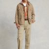 Khaki Men’s Ralph Lauren Dobby Utility Overshirt Jackets Khaki Men’s Ralph Lauren Dobby Utility Overshirt Jackets