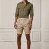 Khaki Men’s Ralph Lauren Tailored Stretch Chino  Shorts